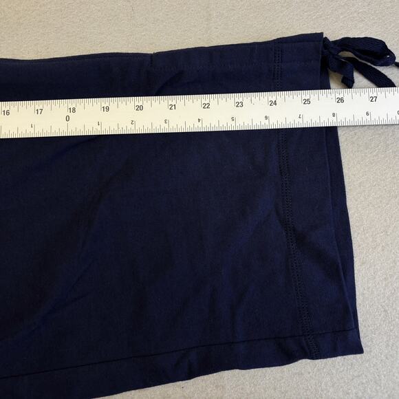 Silverwear Capri Athleisure Pants Womens PL Petite Large Blue Pull On Drawstring - Picture 7 of 10